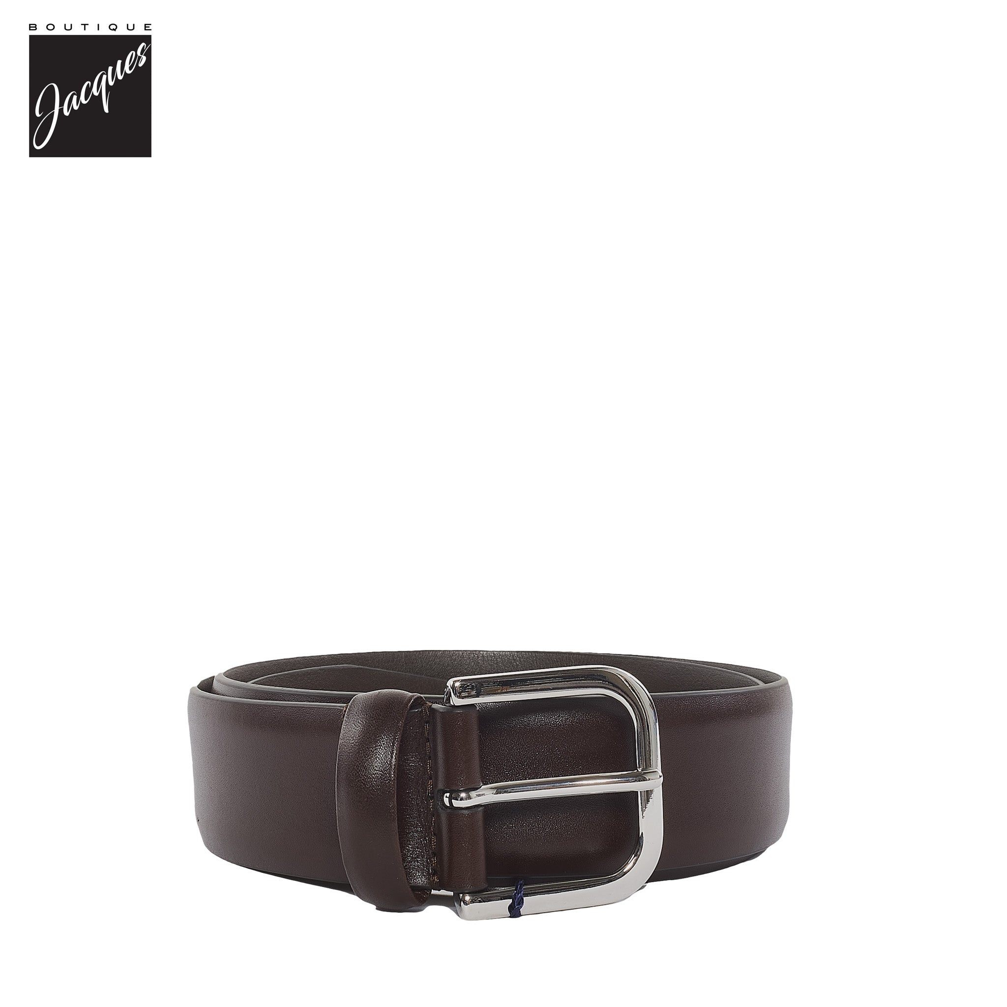 Brown Nappa Calf Leather Belt - Anderson's