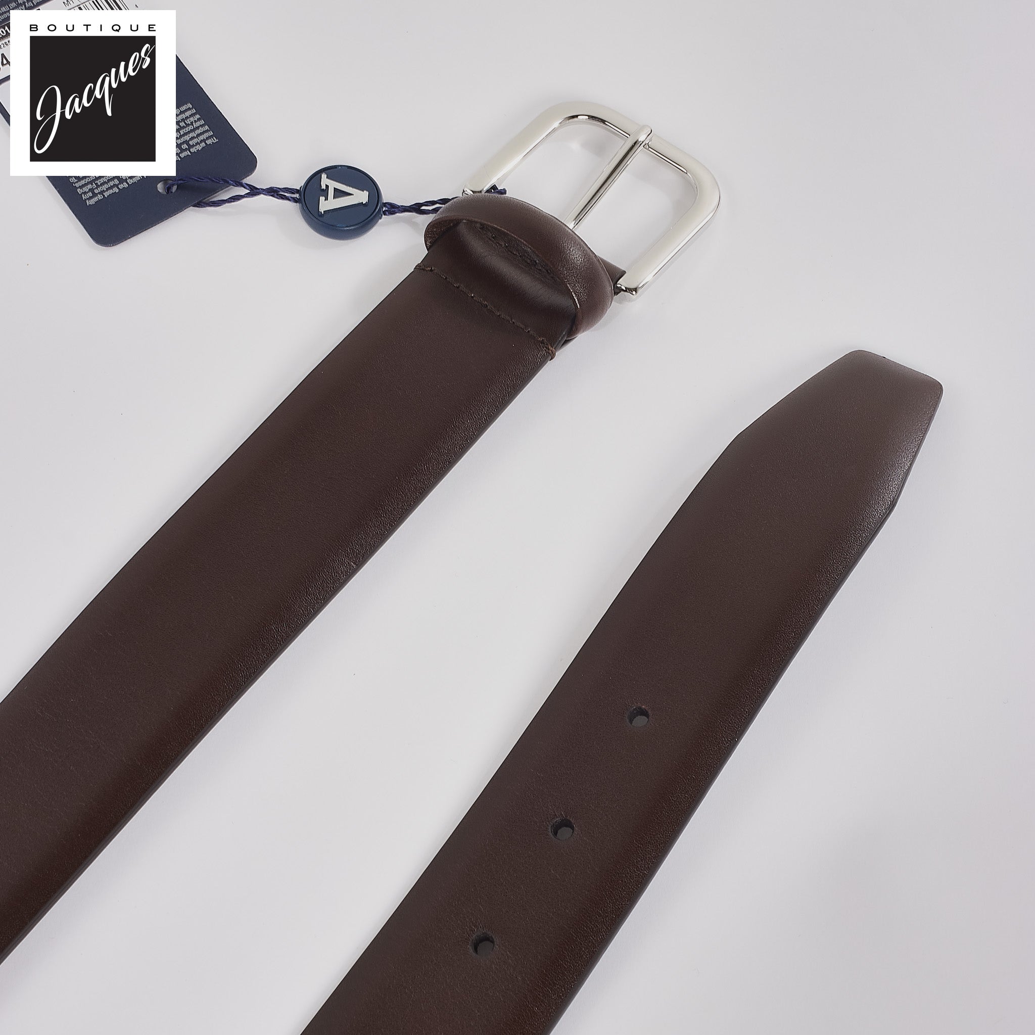 Brown Nappa Calf Leather Belt - Anderson's