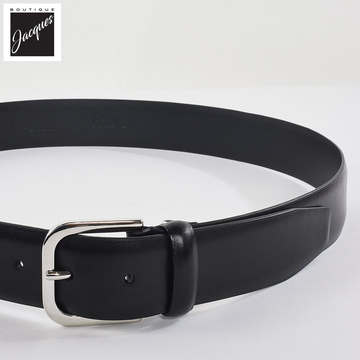 Black Nappa Calf Leather Belt - Anderson's