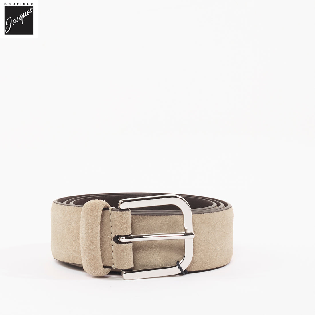Light Tan Suede Belt - Anderson's - Boutique Jacques International