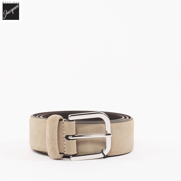 Light Tan Suede Belt - Anderson's - Boutique Jacques International