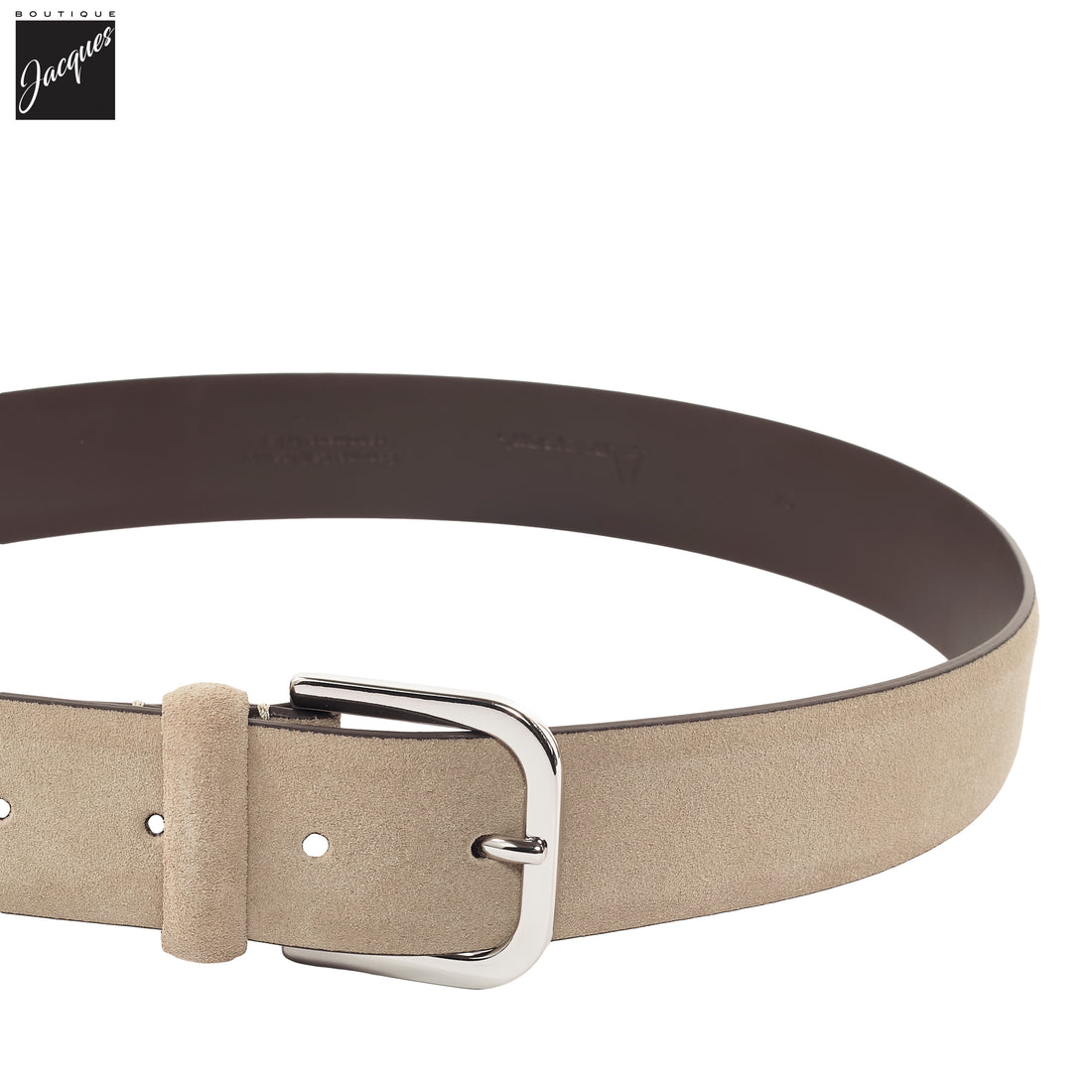 Light Tan Suede Belt - Anderson's - Boutique Jacques International