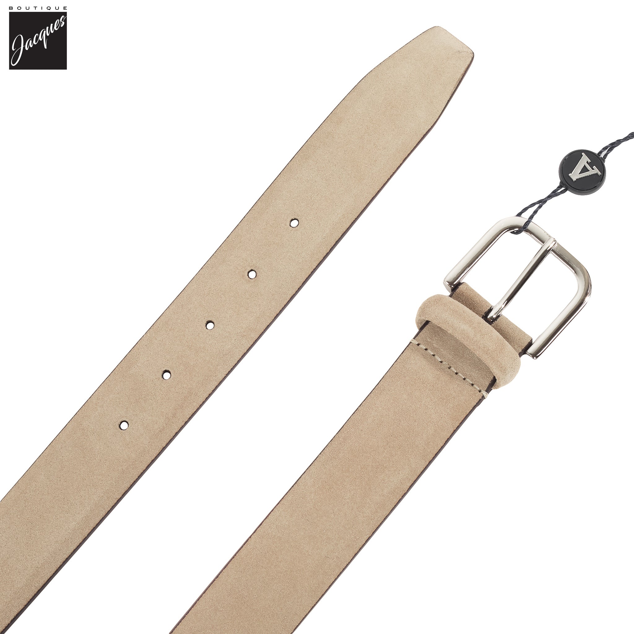 Light Tan Suede Belt - Anderson's - Boutique Jacques International