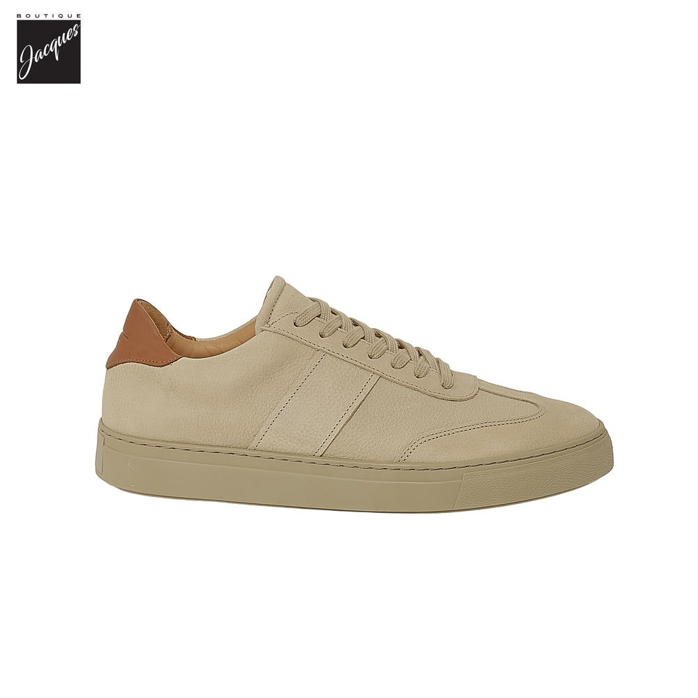 Sand Suede Leather Water-Resistant Metro Sneakers - AQUATALIA - Boutique Jacques International