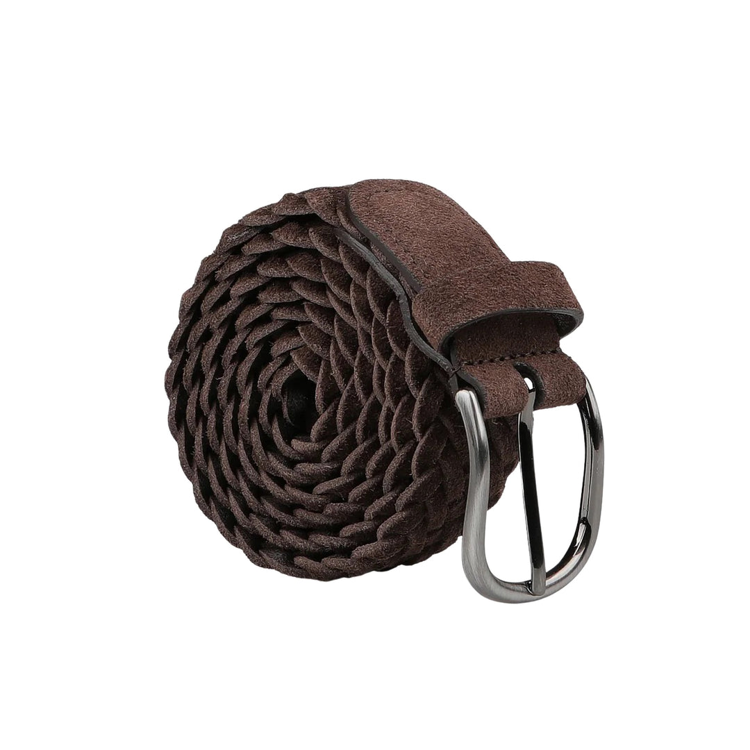 Brown Woven Suede Pin-Buckle Belt - Anderson's - Boutique Jacques International