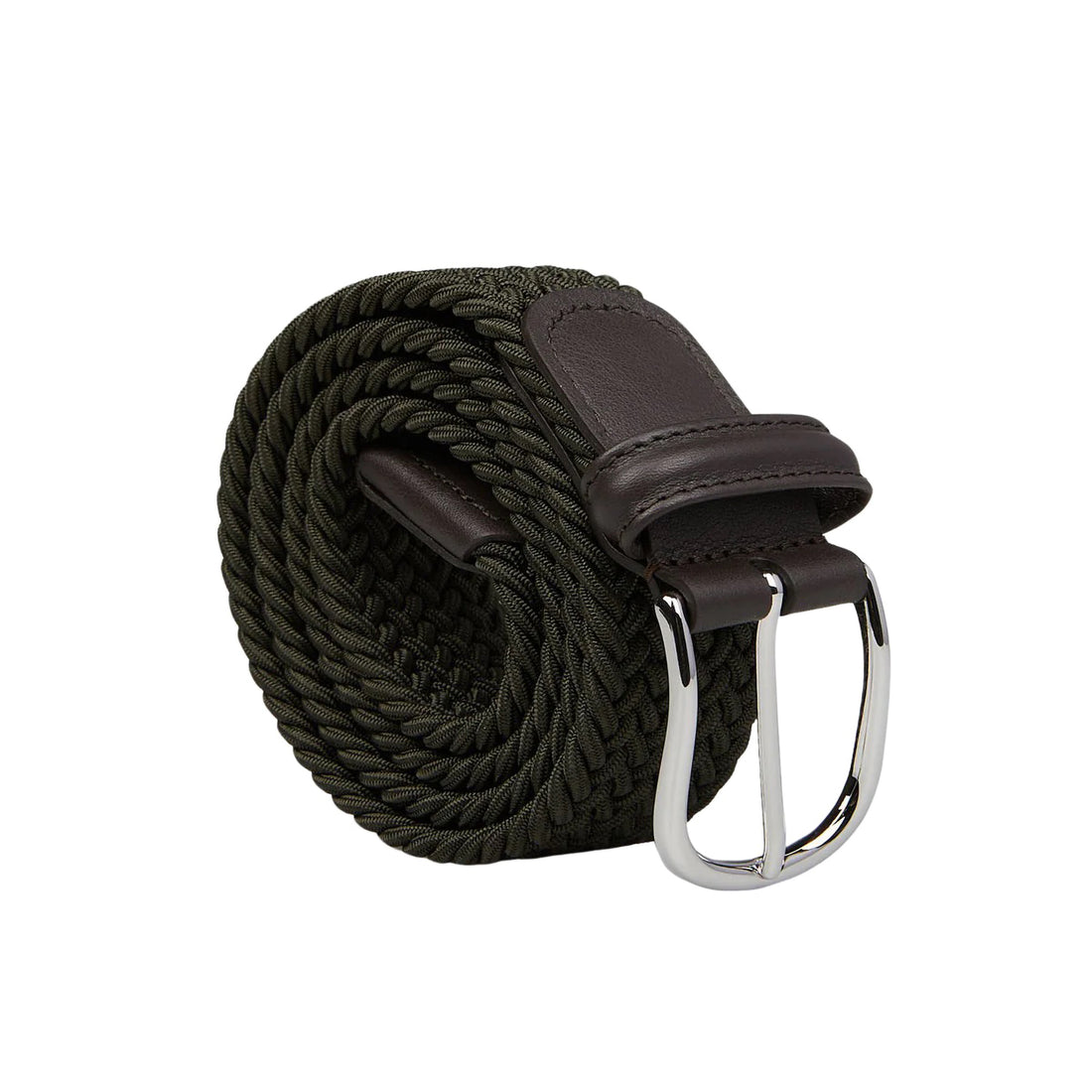 Hunter Green Woven Belt - Anderson's