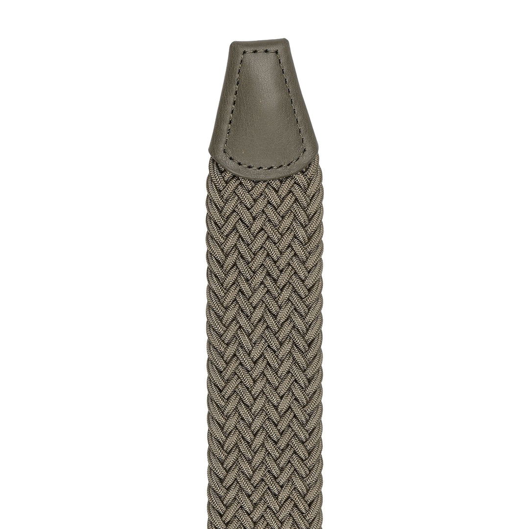 Light Taupe Solid Woven Elastic Belt - Anderson's - Boutique Jacques International