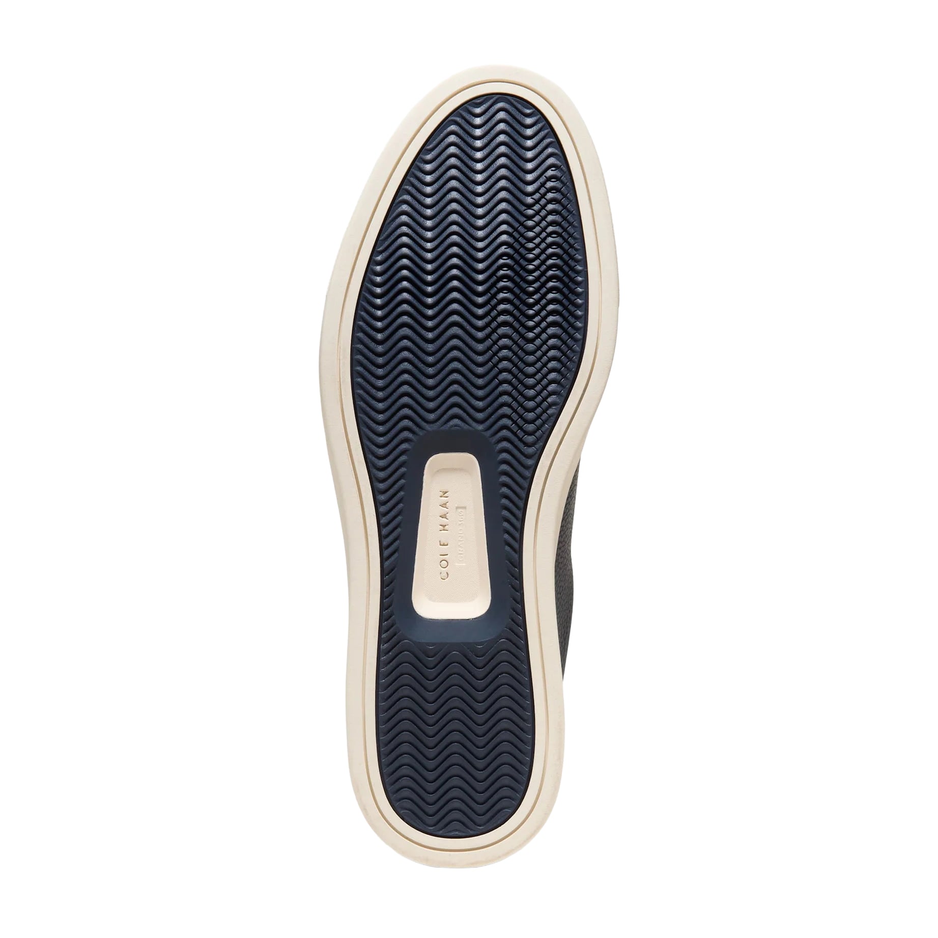Navy / Ivory Tumbled Leather GrandPrø Luxe Slip-On Sneakers - Cole Haan - Boutique Jacques International