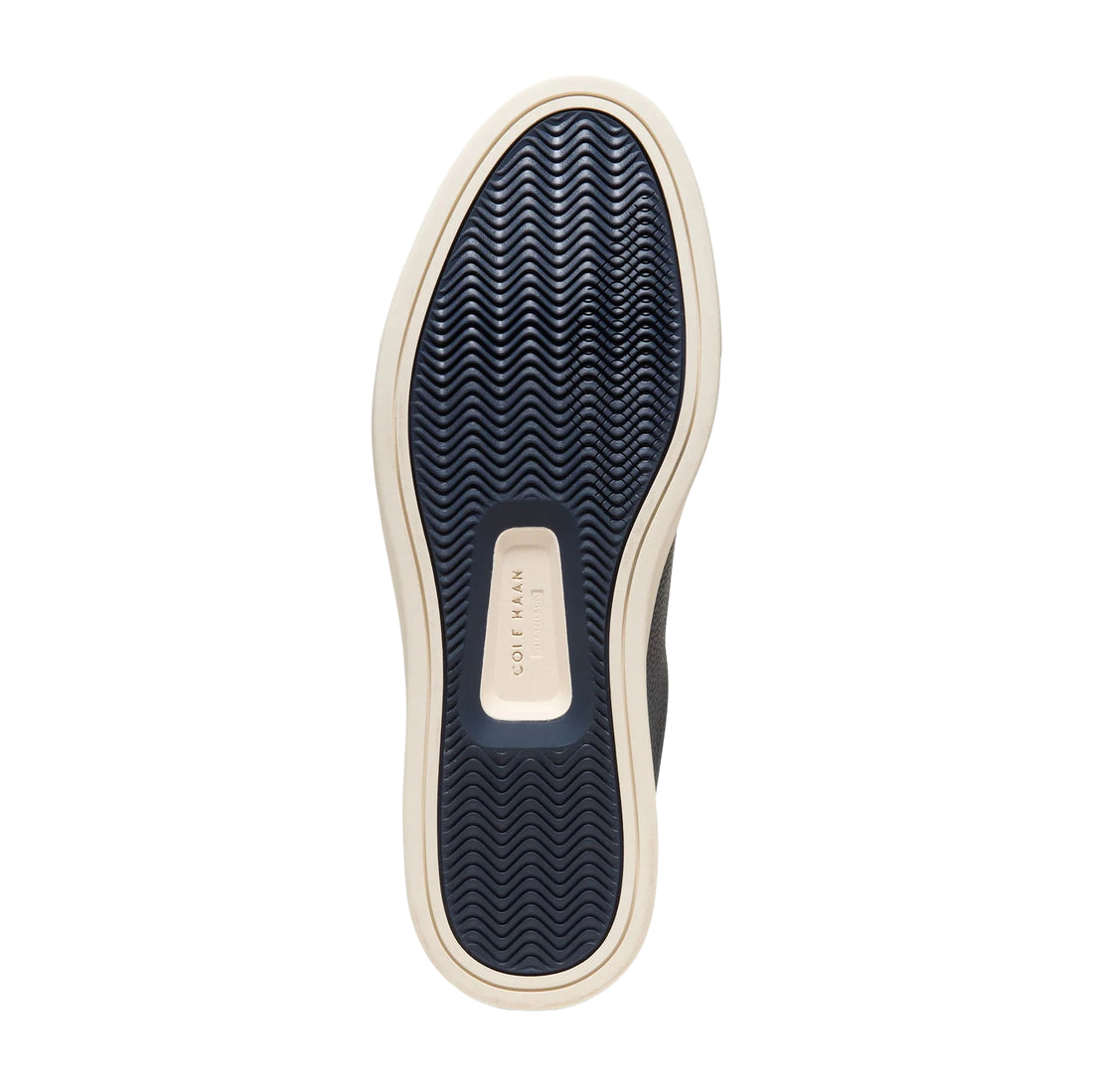 Navy / Ivory Tumbled Leather GrandPrø Luxe Slip-On Sneakers - Cole Haan - Boutique Jacques International