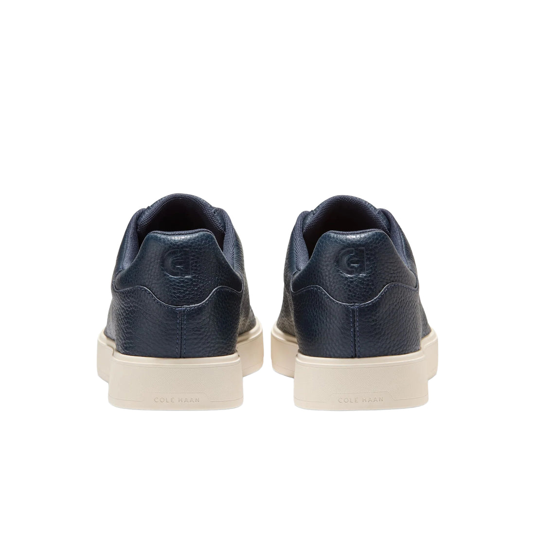 Navy / Ivory Tumbled Leather GrandPrø Luxe Slip-On Sneakers - Cole Haan - Boutique Jacques International
