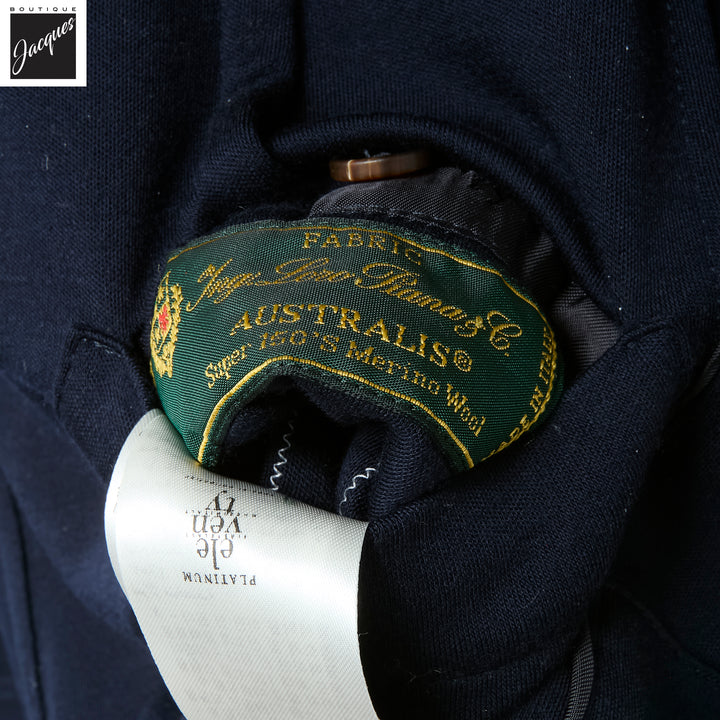 Blue Loro Piana Super 150's Wool Knitted Hybrid Sport Jacket - ELEVENTY PLATINUM - Boutique Jacques International