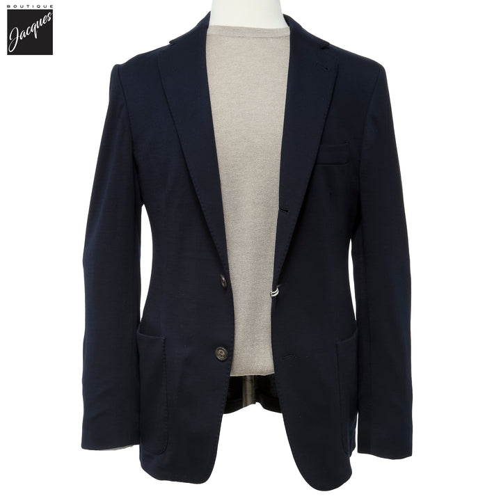Blue Loro Piana Super 150's Wool Knitted Hybrid Sport Jacket - ELEVENTY PLATINUM - Boutique Jacques International