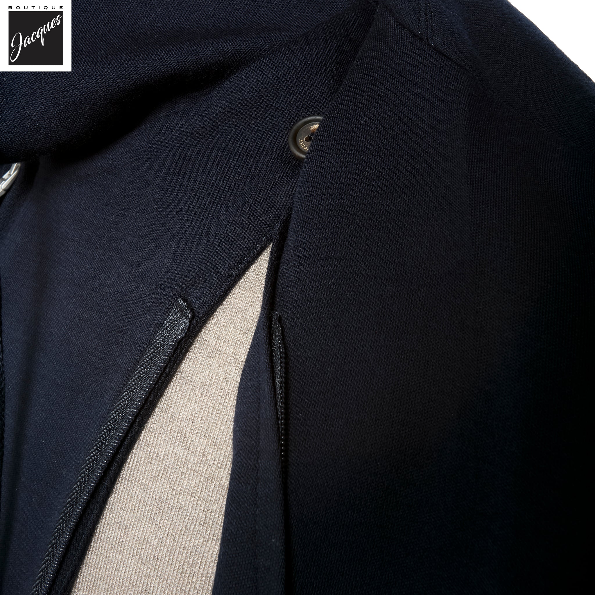 Blue Loro Piana Super 150's Wool Knitted Hybrid Sport Jacket - ELEVENTY PLATINUM - Boutique Jacques International