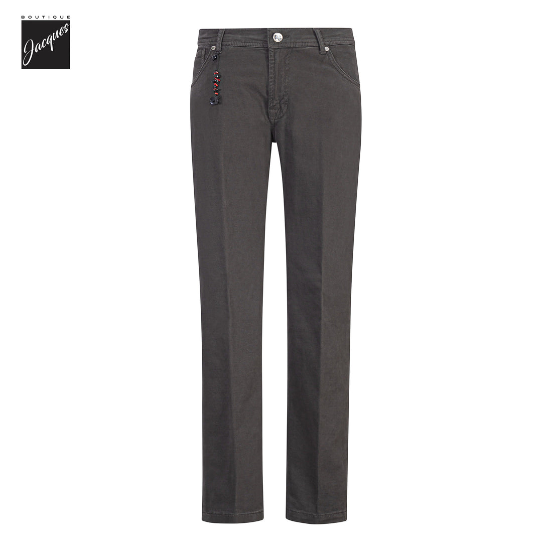 Brown Cotton-Cashmere Nerano M Tailored Fit Five Pocket Pants - Marco Pescarolo