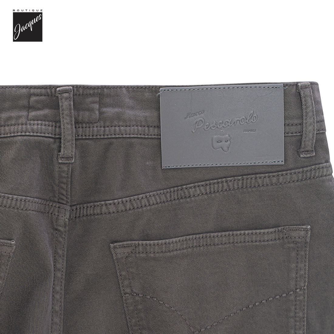 Brown Cotton-Cashmere Nerano M Tailored Fit Five Pocket Pants - Marco Pescarolo