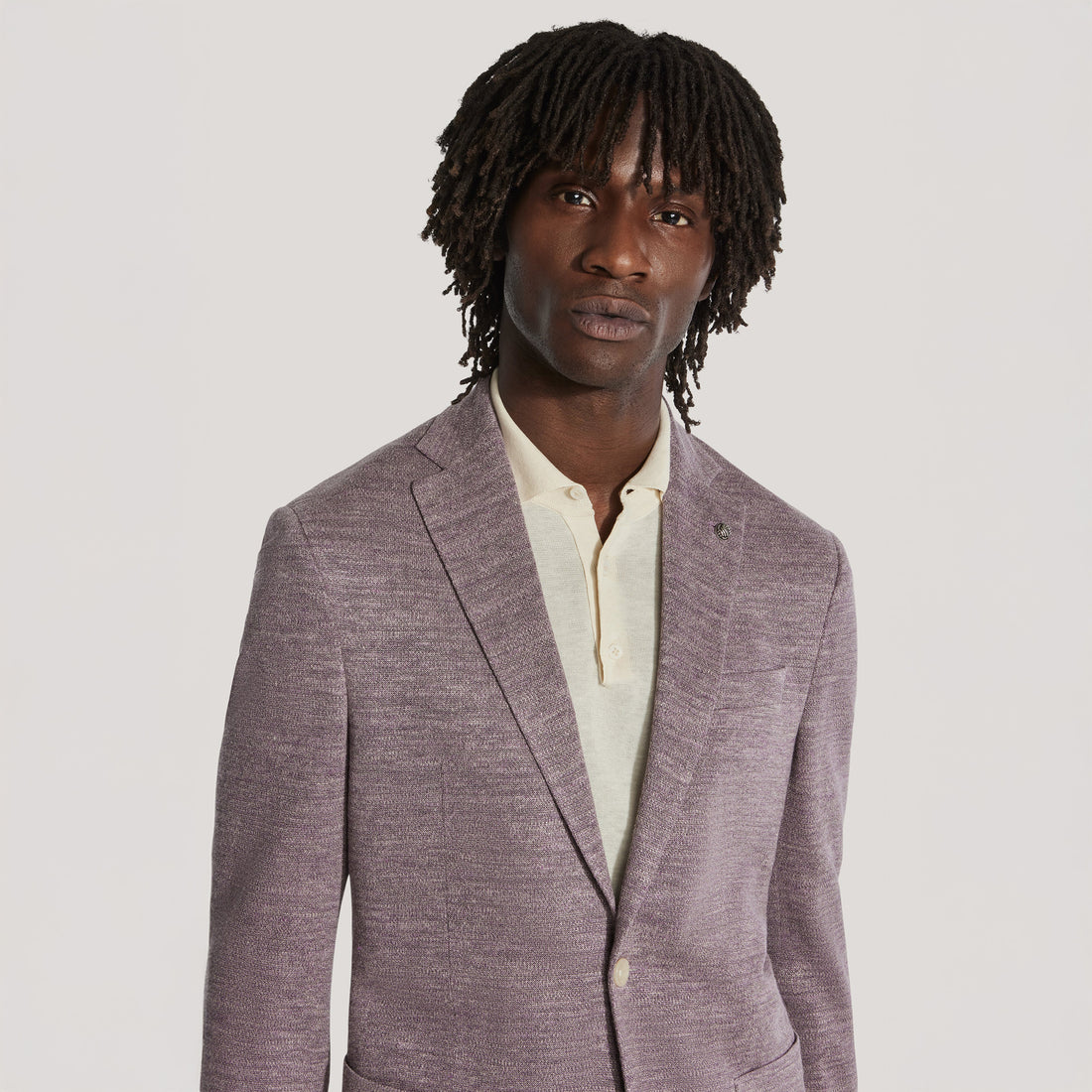 Mauve Melange Comfortwear Sport Jacket - Jack Victor