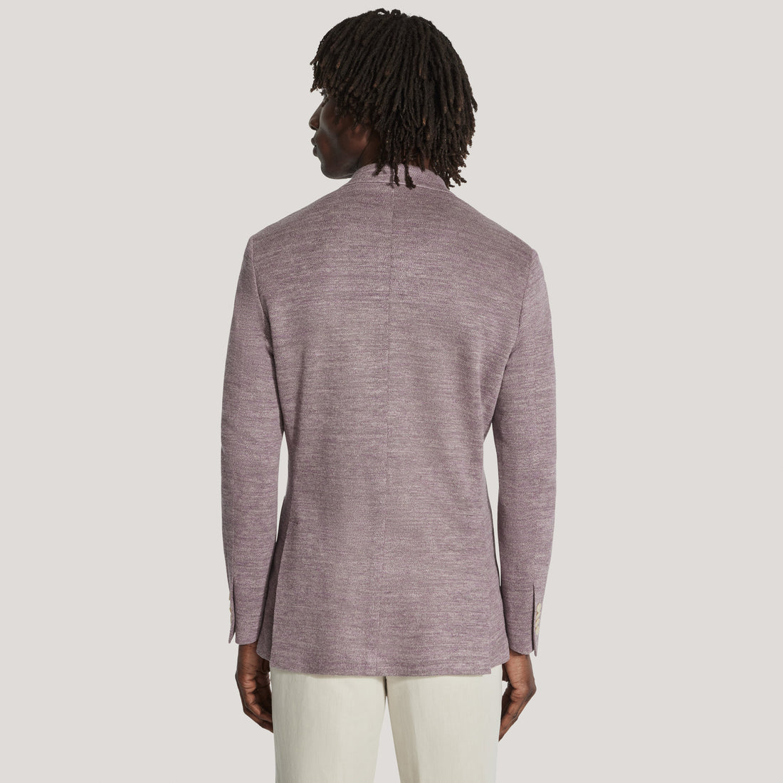 Mauve Melange Comfortwear Sport Jacket - Jack Victor