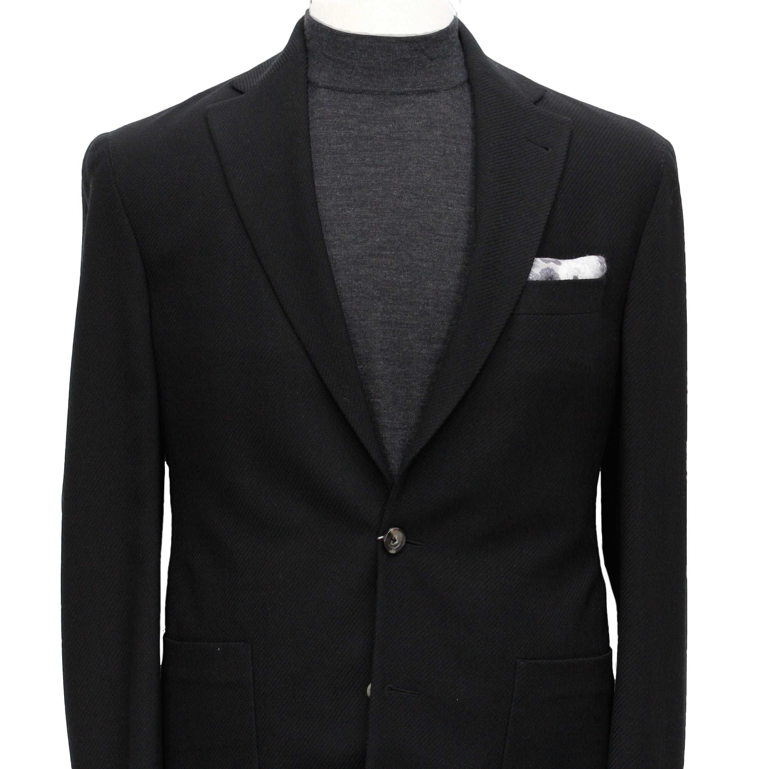 Black Comfortwear Queens Contemporary Fit Unconstructed Knit Sport Coat - Jack Victor