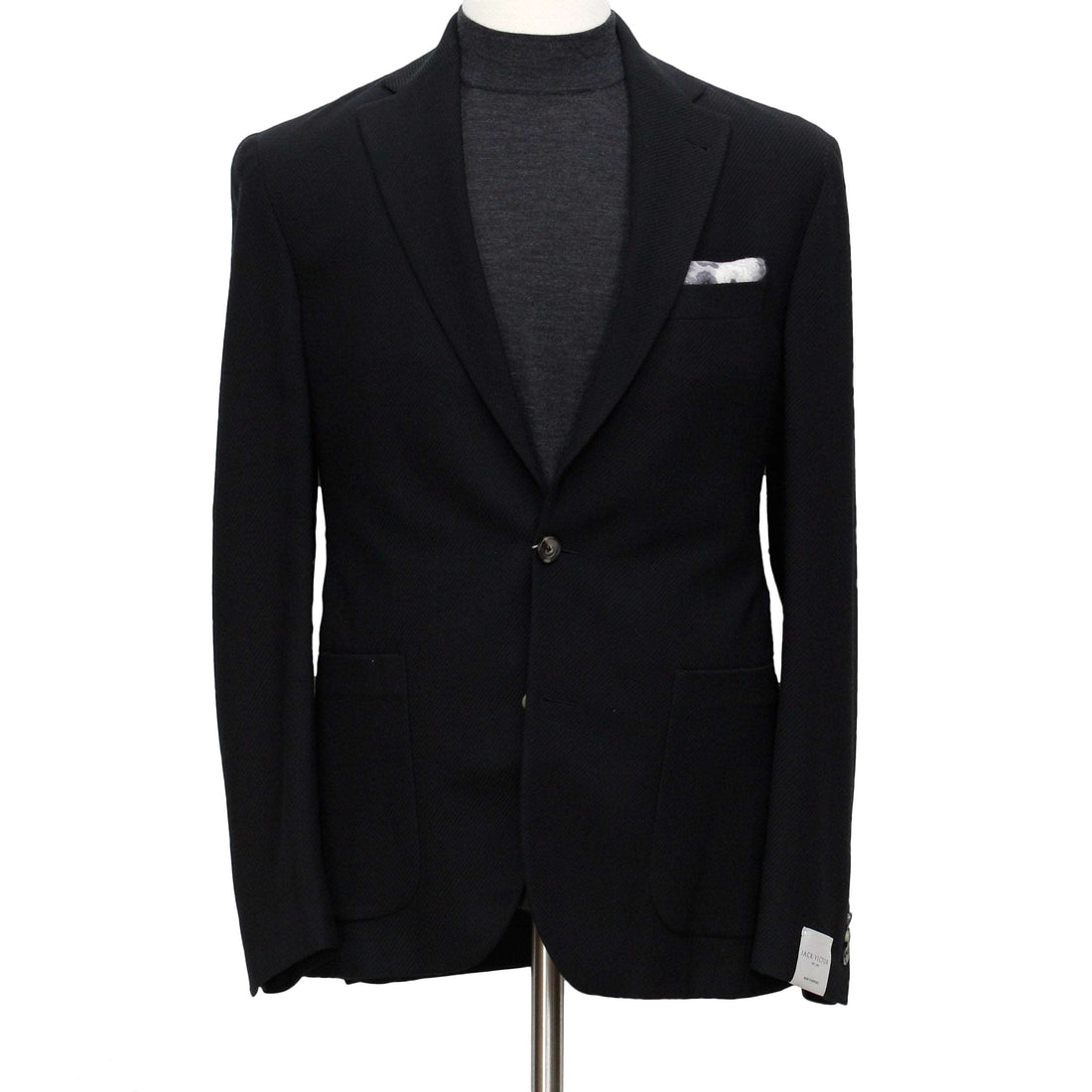 Black Comfortwear Queens Contemporary Fit Unconstructed Knit Sport Coat - Jack Victor