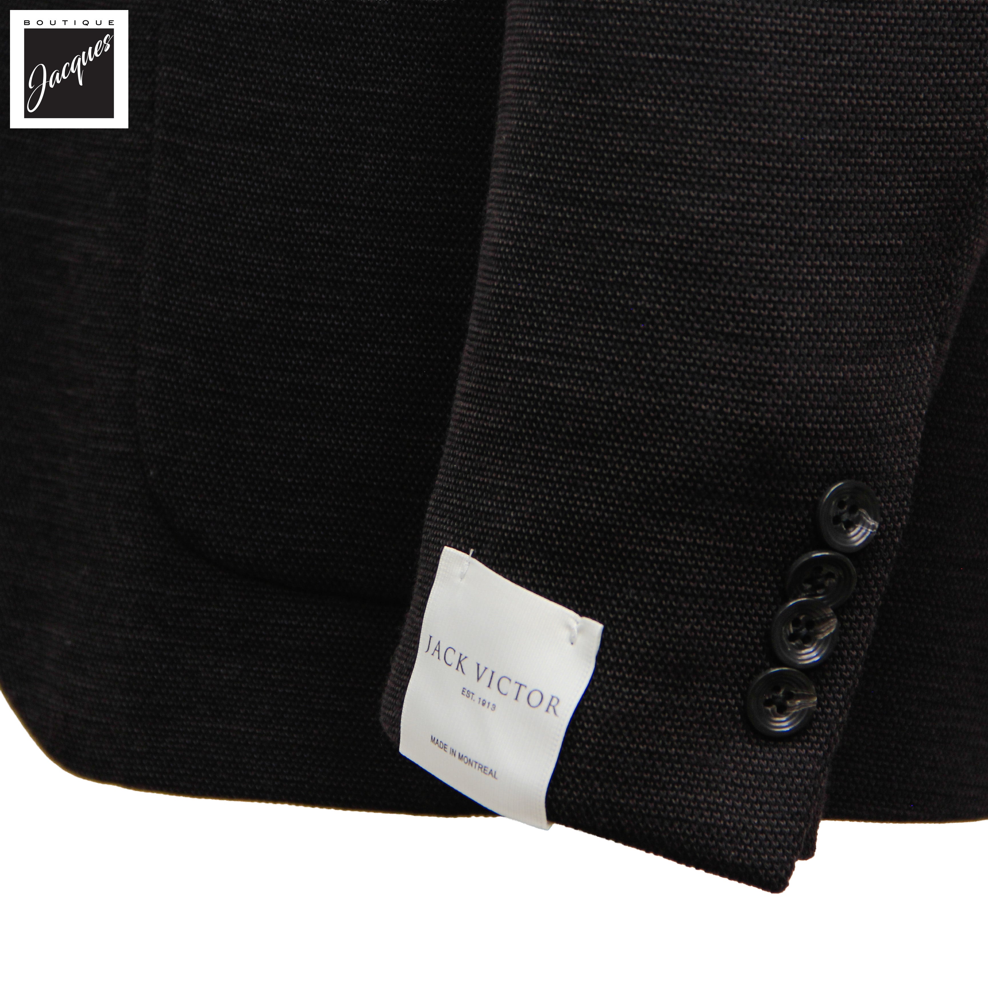 Brown Wool Stretch Hampton Contemporary Fit Knitted Sport Jacket - Jack Victor