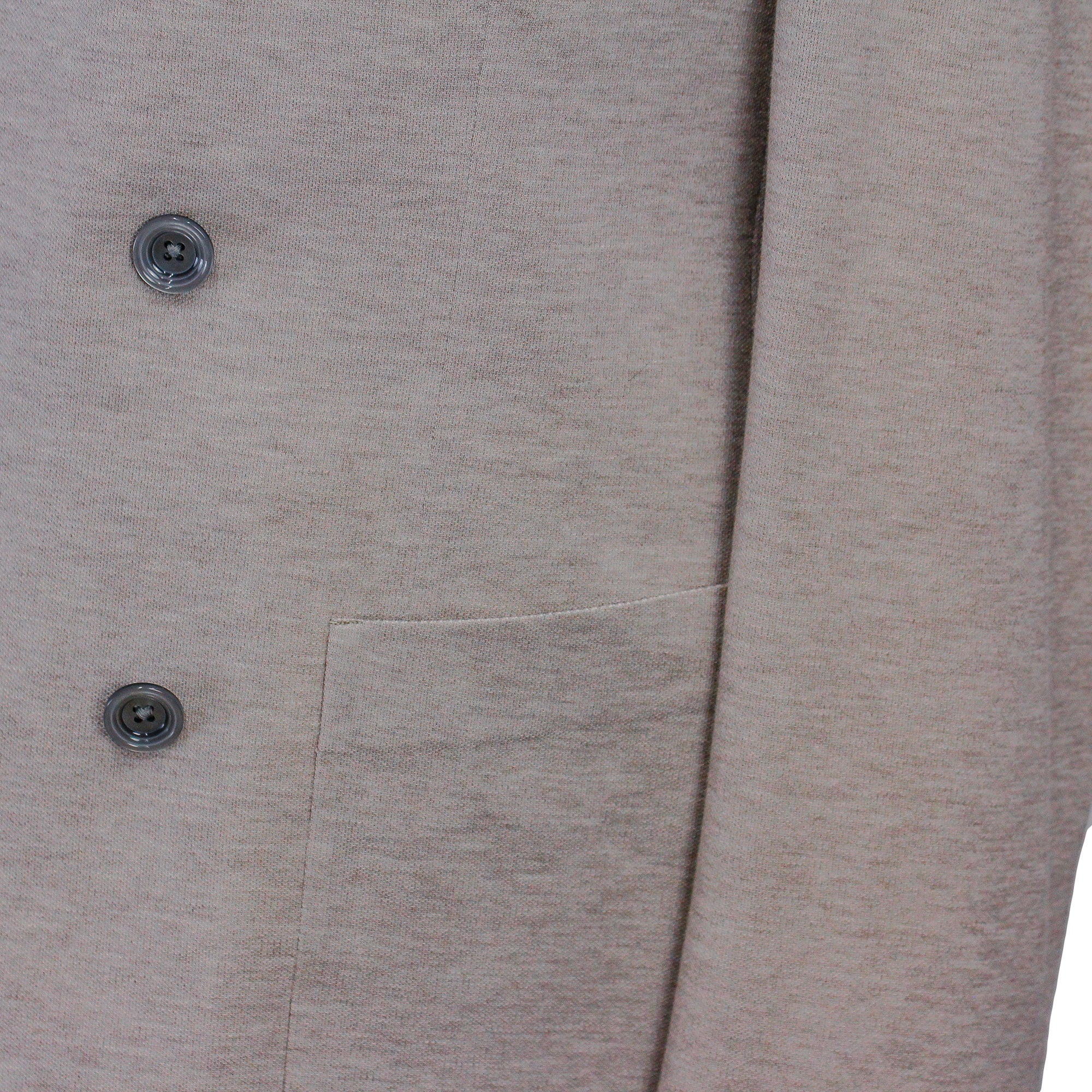 Oatmeal Double Breasted Hall Contemporary Fit Cotton Knit Sport Jacket - Jack Victor