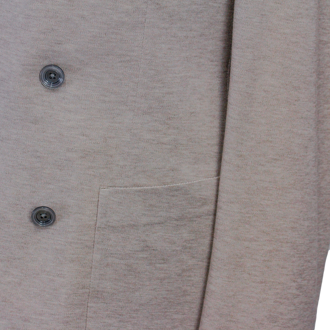 Oatmeal Double Breasted Hall Contemporary Fit Cotton Knit Sport Jacket - Jack Victor