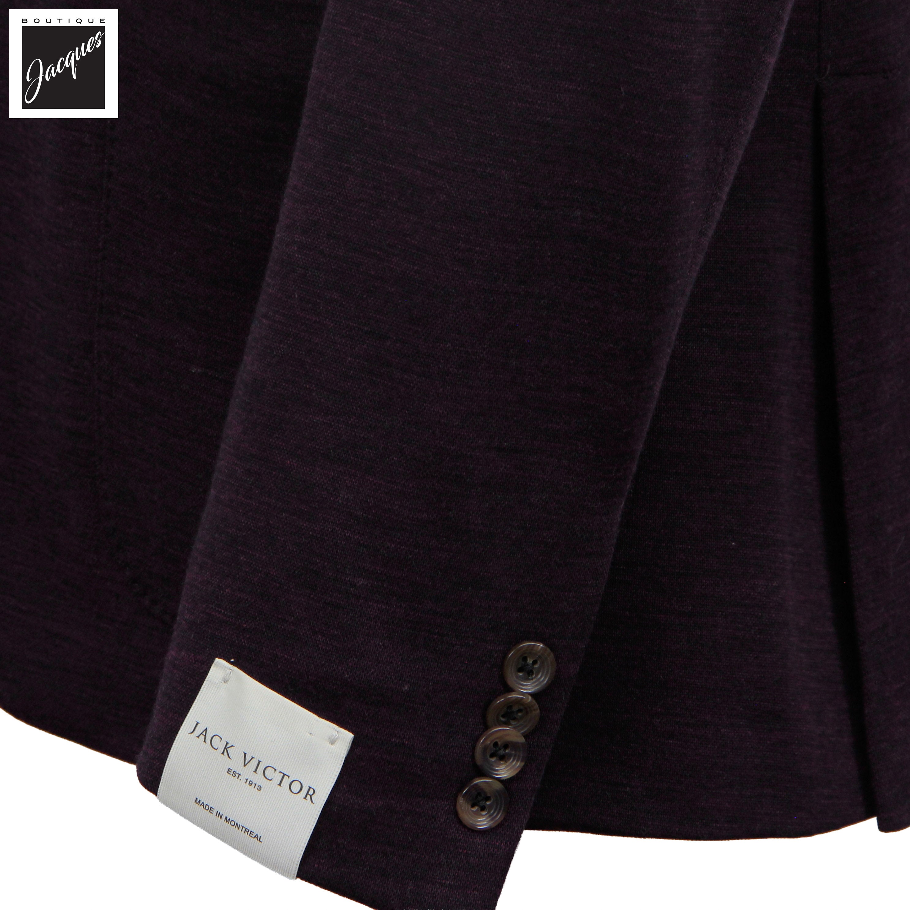 Veston sport contemporain en laine mélangée bleue et soie Hartford - Jack Victor