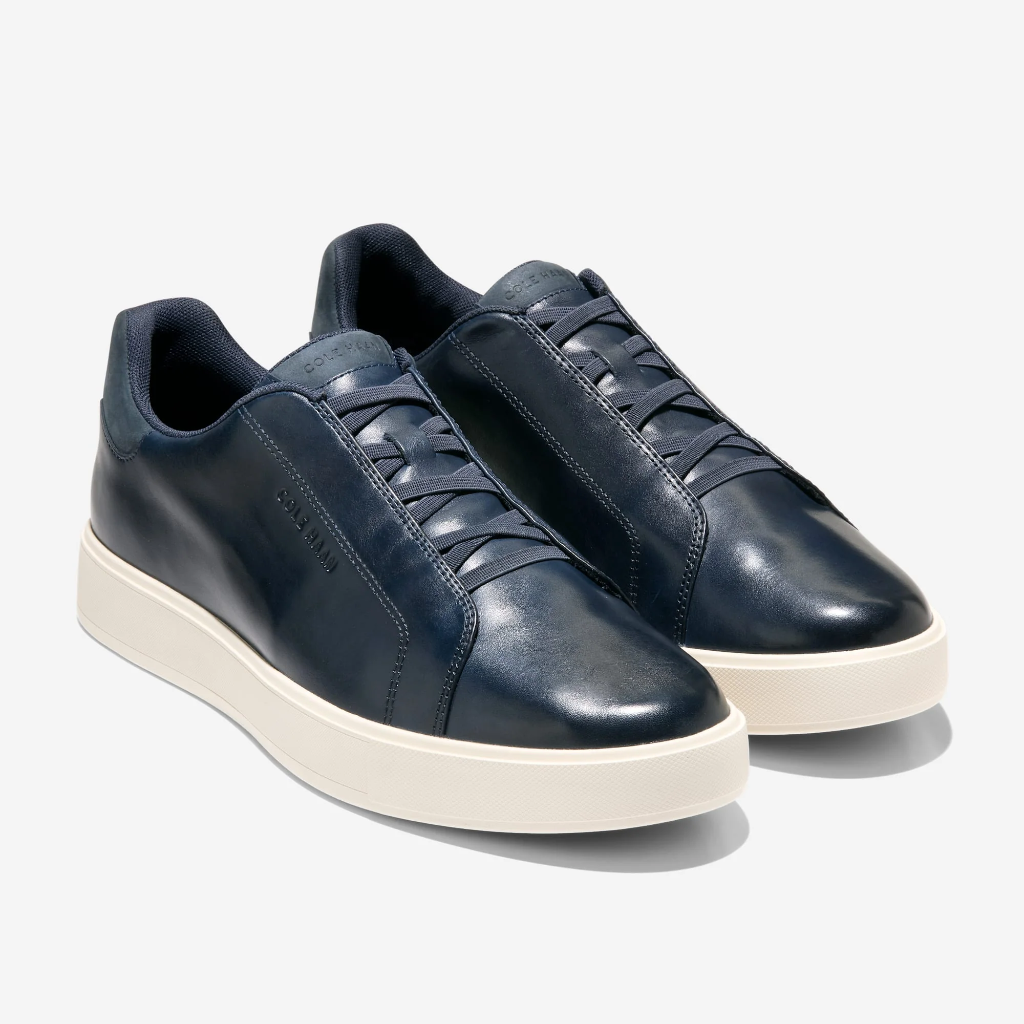 Navy / Ivory Leather GrandPrø Luxe Slip-On Sneakers - Cole Haan