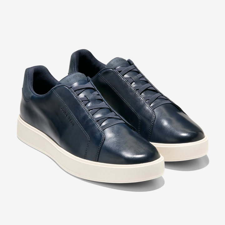 Navy / Ivory Leather GrandPrø Luxe Slip-On Sneakers - Cole Haan