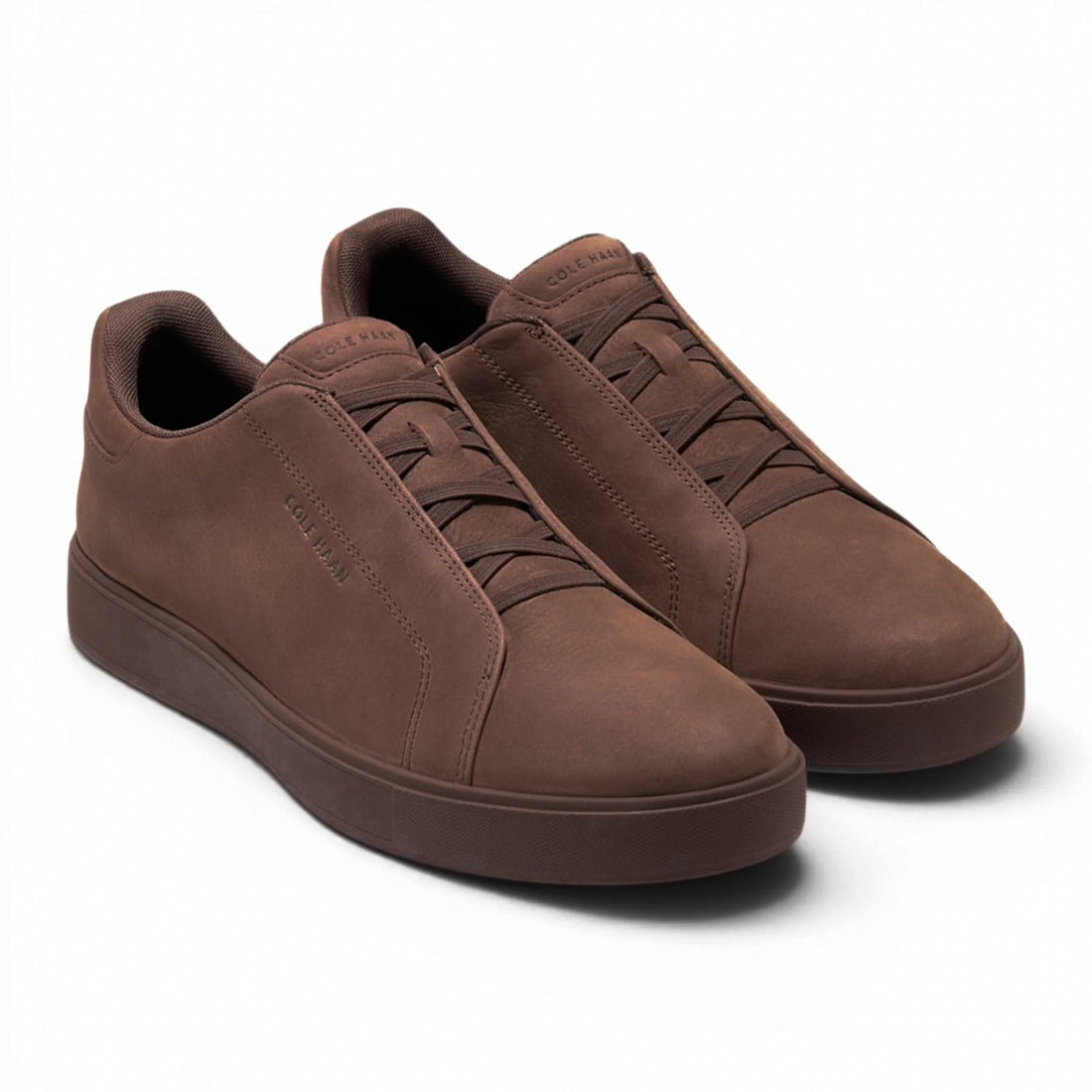Chestnut Brown Nubuck GrandPrø Luxe Slip-On Sneakers - Cole Haan