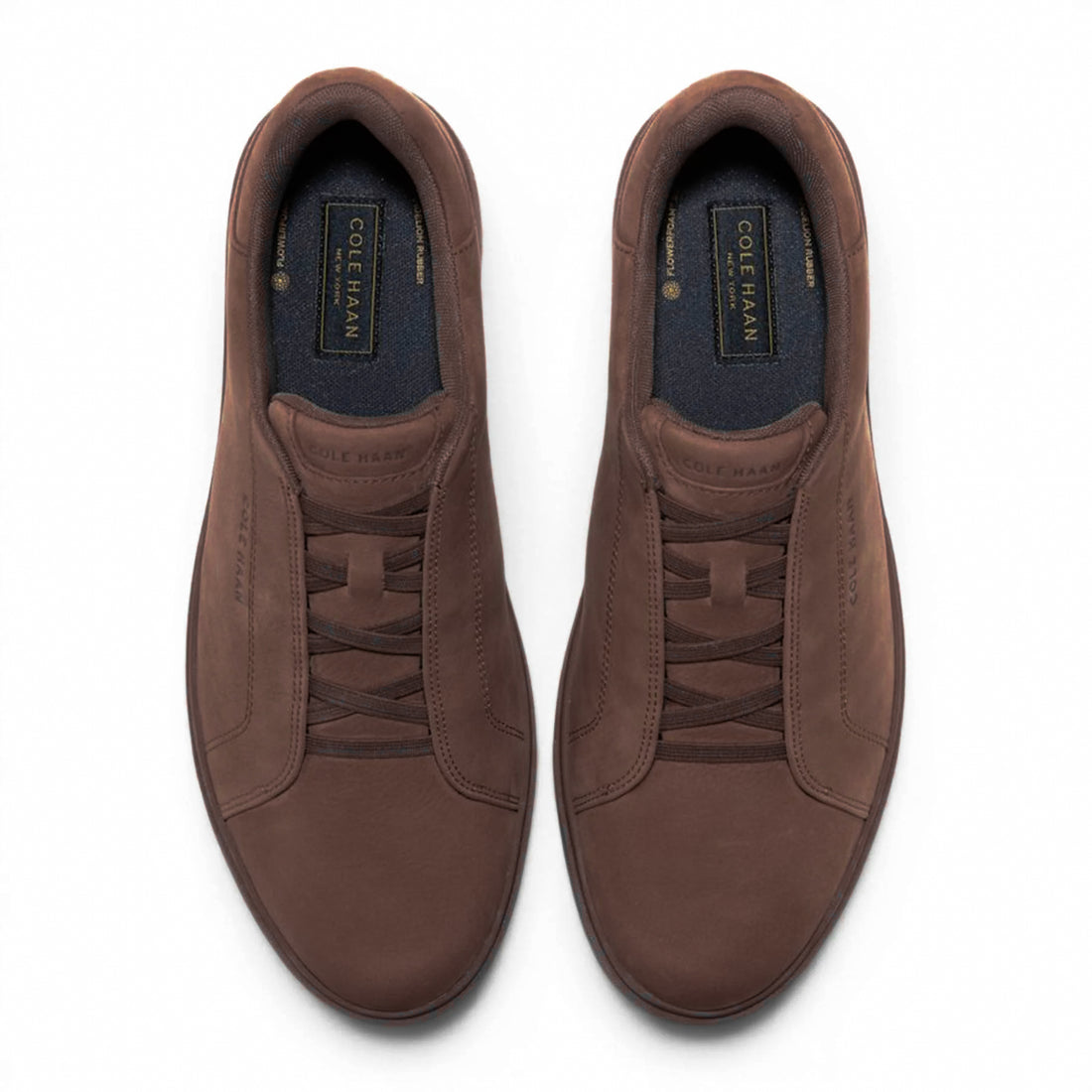 Chestnut Brown Nubuck GrandPrø Luxe Slip-On Sneakers - Cole Haan