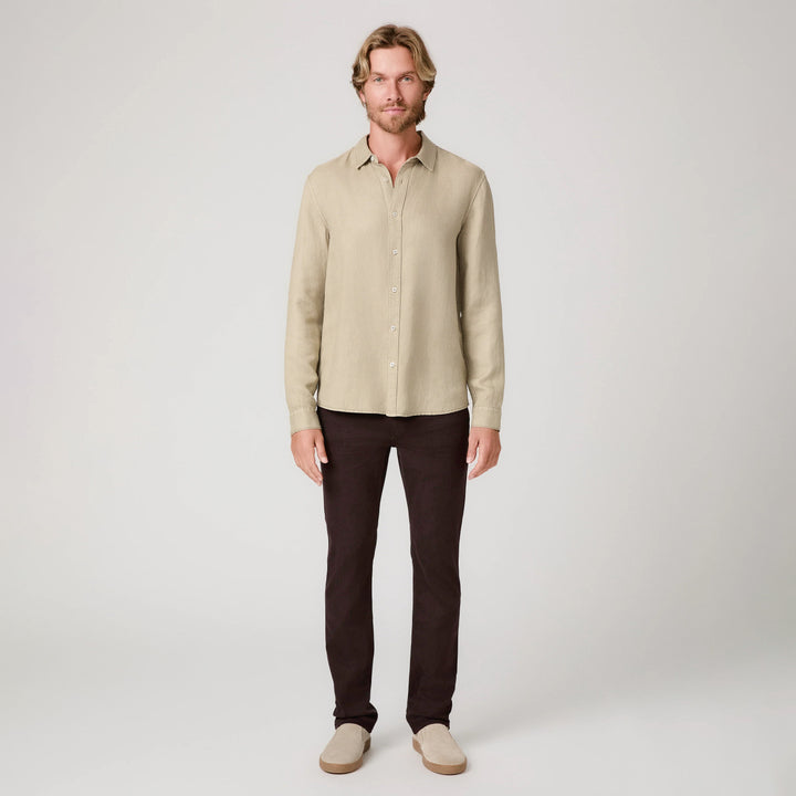 Coffee Bean (Brown) Lennox Slim Fit Vintage Transcend Jeans - PAIGE