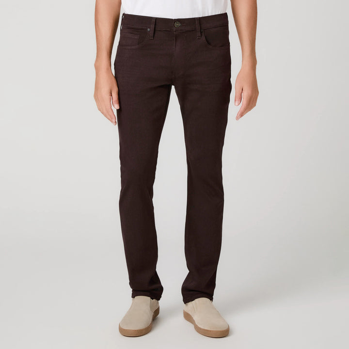 Coffee Bean (Brown) Lennox Slim Fit Vintage Transcend Jeans - PAIGE