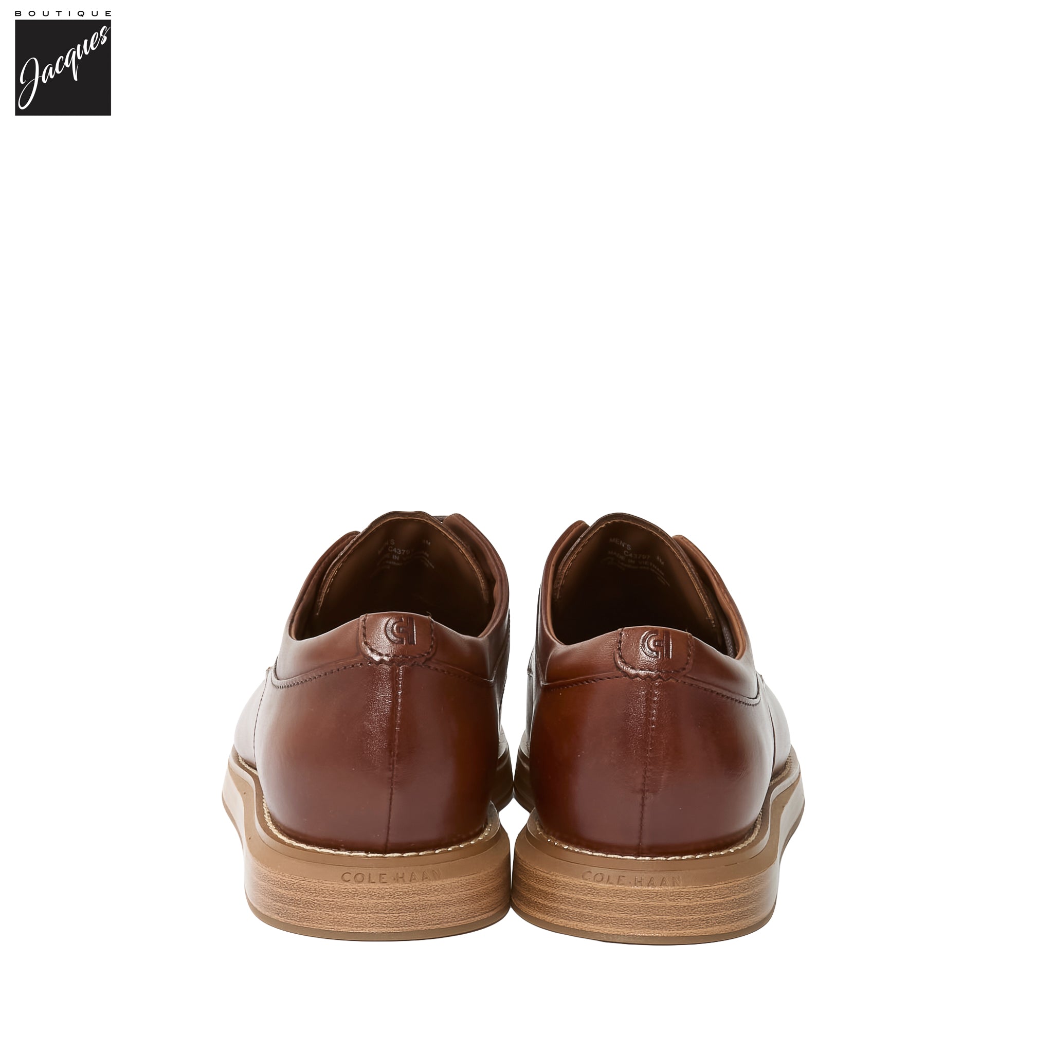 British Tan Grand Neoclassic Plain Toe Oxfords - Cole Haan - Boutique Jacques International