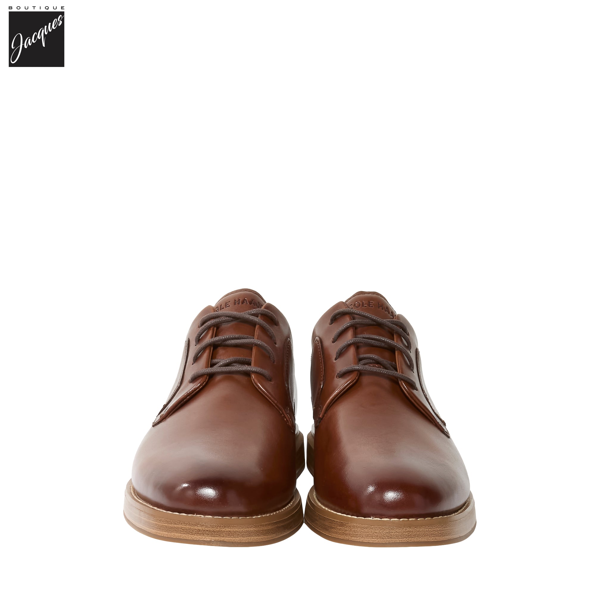 British Tan Grand Neoclassic Plain Toe Oxfords - Cole Haan - Boutique Jacques International