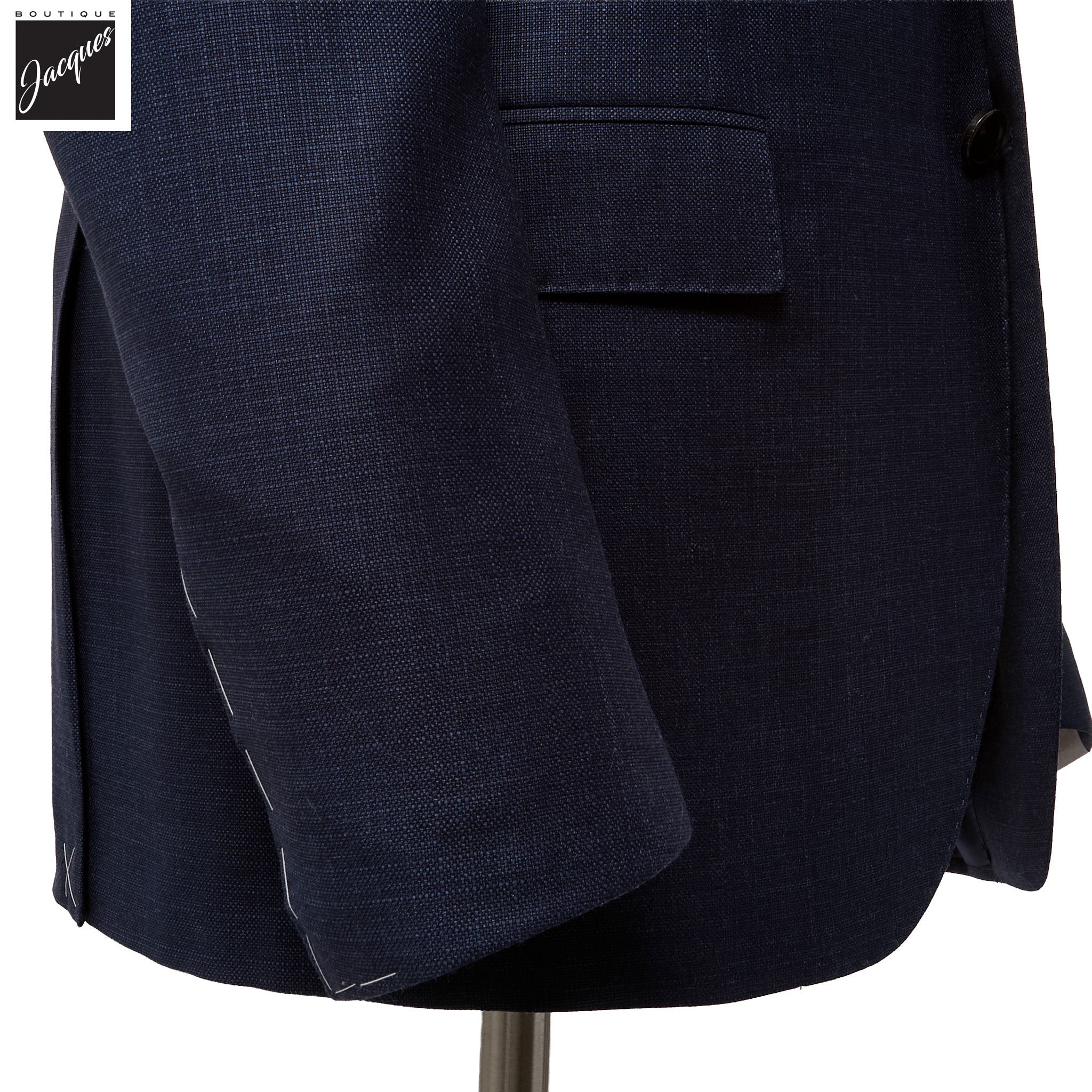 Dark Blue Semi-Solid Super 150s Wool Modern Fit Suit - Corneliani