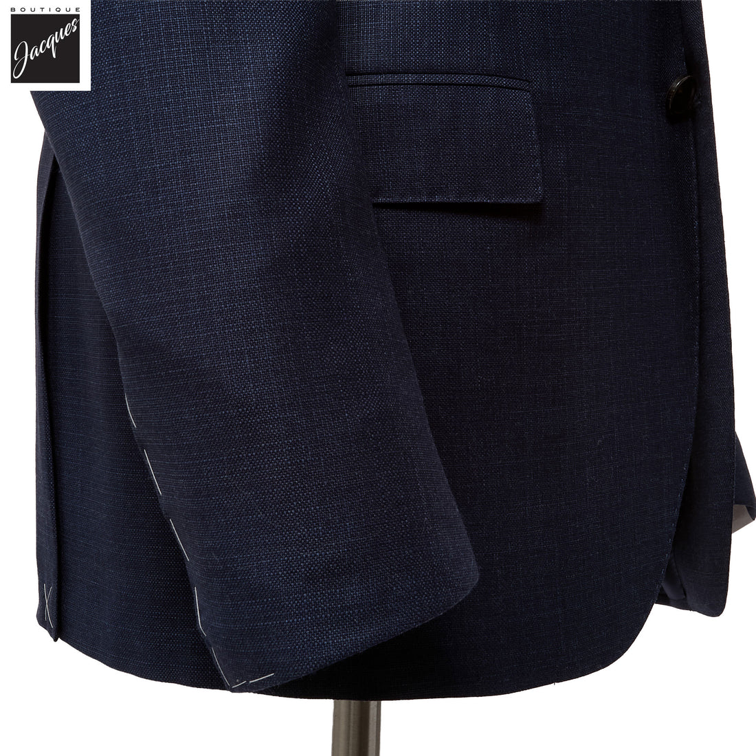 Dark Blue Semi-Solid Super 150s Wool Modern Fit Suit - Corneliani