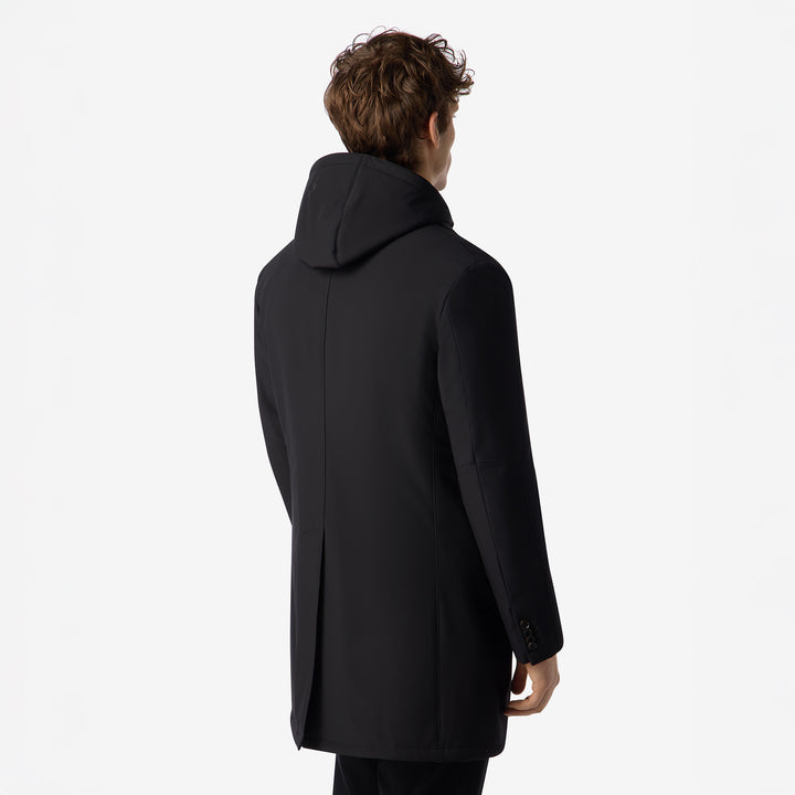 Navy Blue Technical Stretch Car Coat - Corneliani