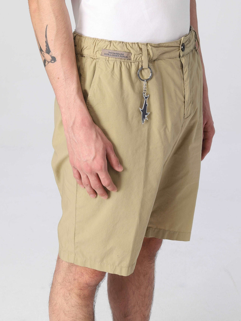 Beige Ultralight Cotton Poplin Stretch Shorts - Paul & Shark
