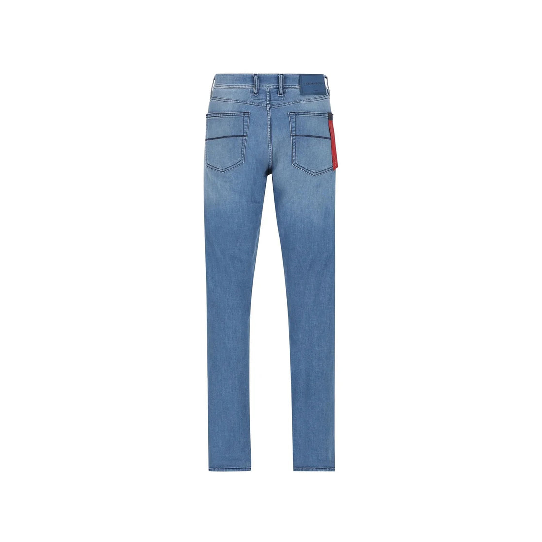 Azure light-wash super-stretch denim jeans by Tramarossa, modern fit five-pocket