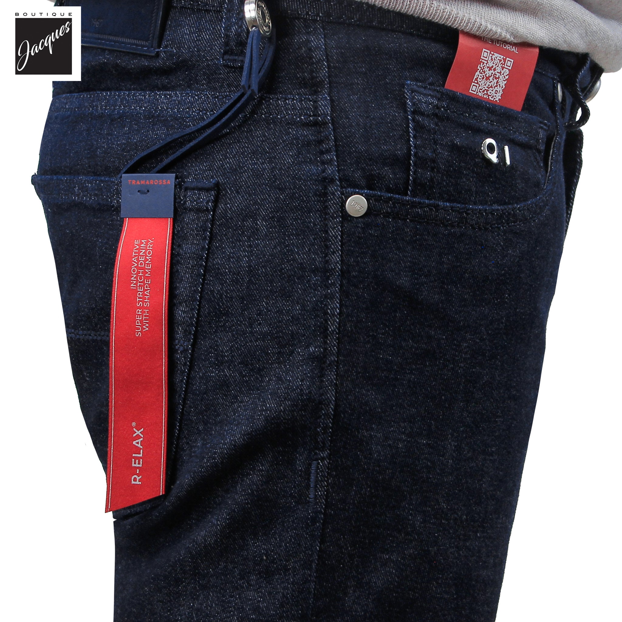 Blue Raw R-Elax Leonardo Slim Fit Super-Stretch Denim - TRAMAROSSA