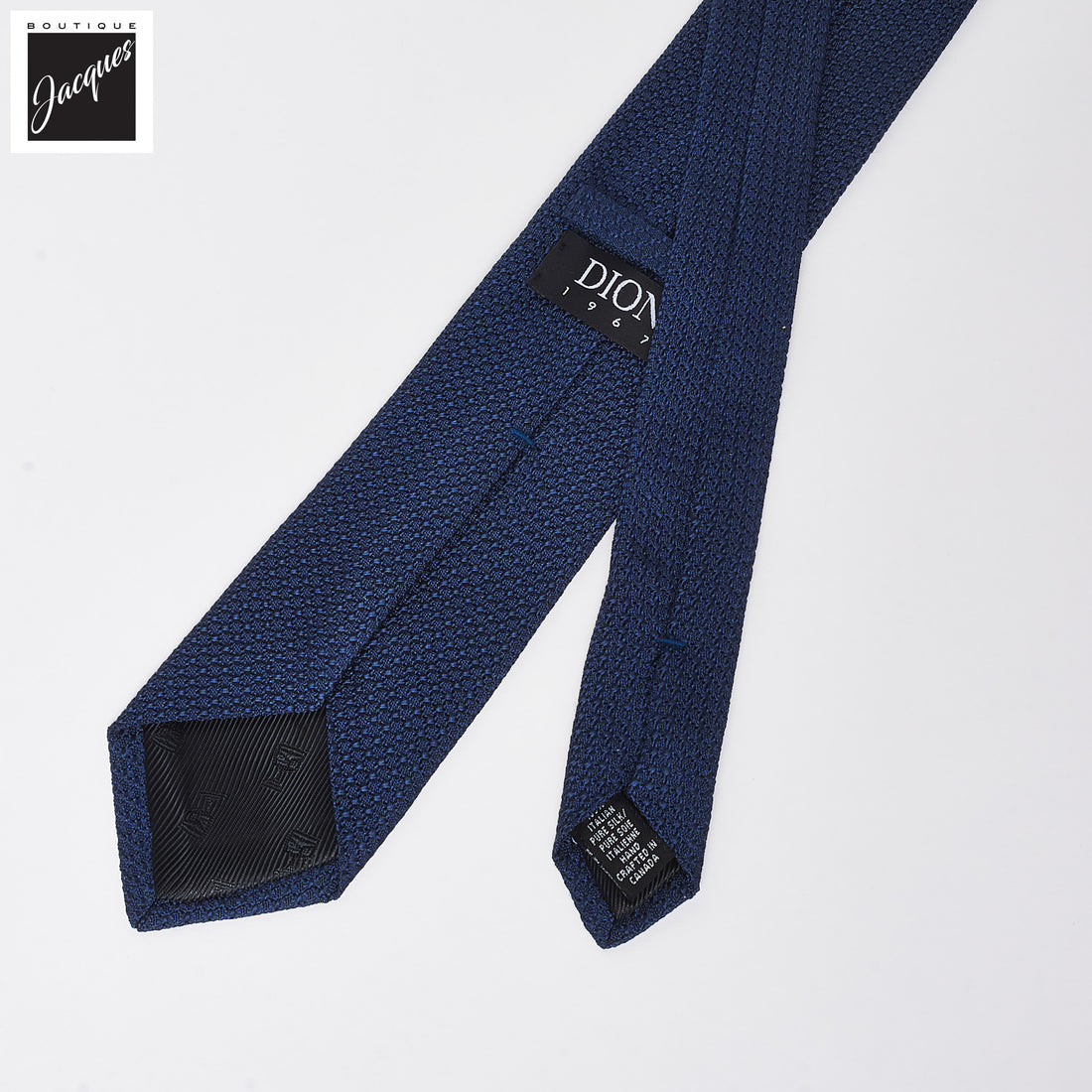Mid Blue Silk Grenadine Tie - DION