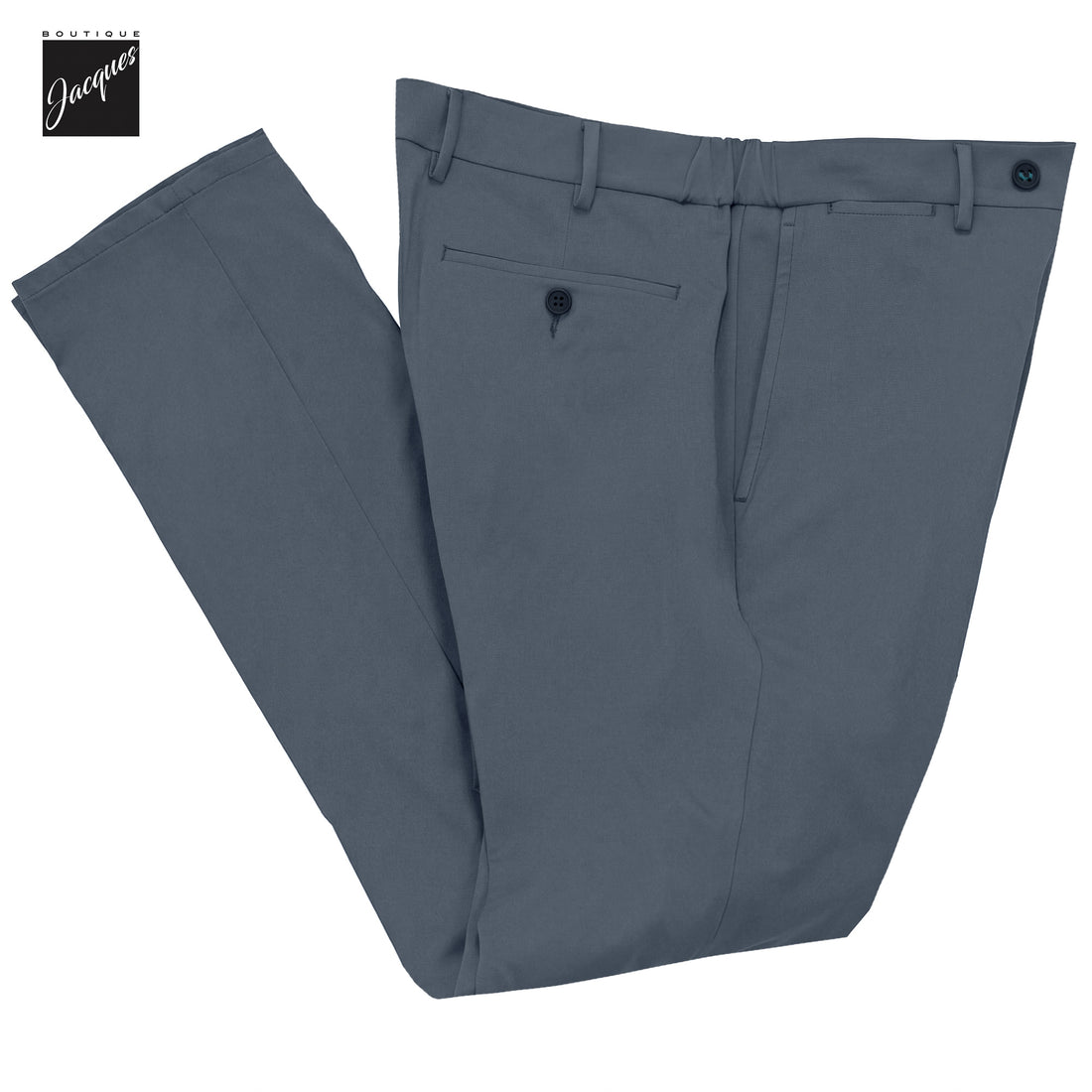Azure Blue Technical-Stretch Vulcano Elax Travel Trousers - Berwich