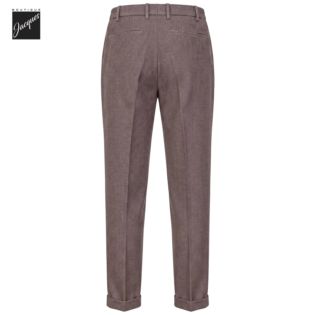 Dusty Rose Mélange Cashmere-Blend XRetro Long Pleated Trousers - Berwich