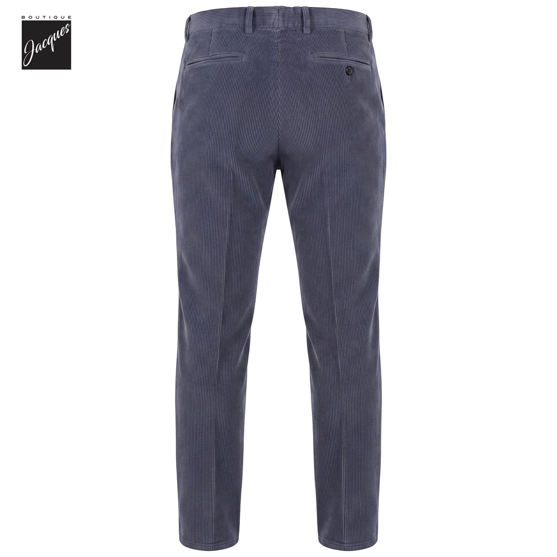 Dark Periwinkle Garment-Dyed Cotton Corduroy Vulcano Fit Trousers - Berwich