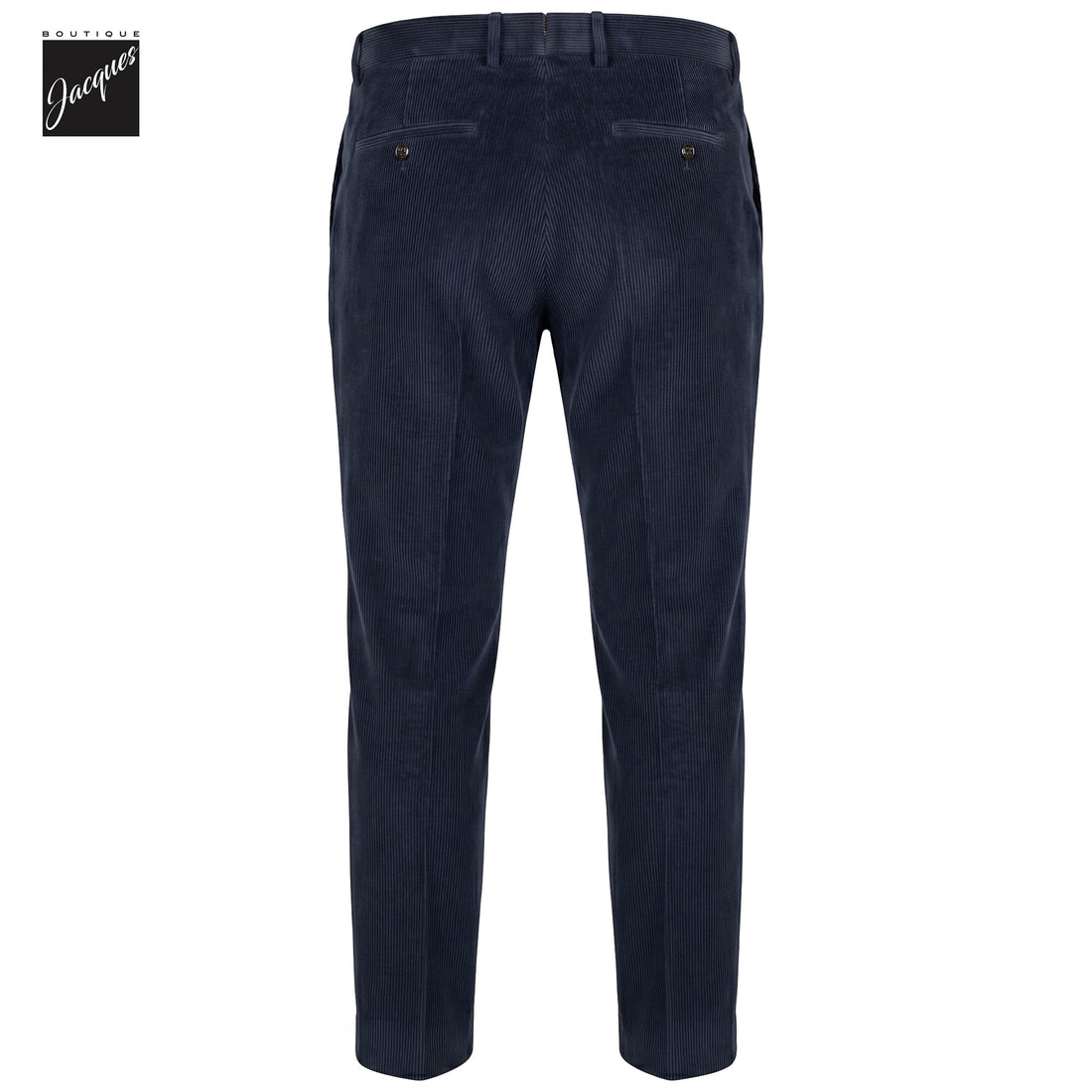 Navy Zegna Cotton-Cashmere Corduroy Vulcano Lux Trousers - Berwich Platinum