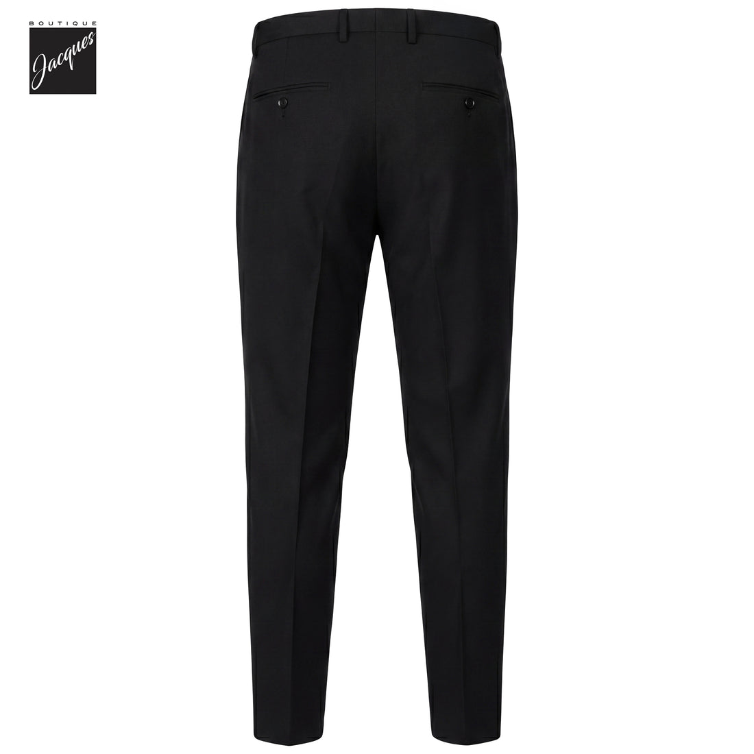 Black Virgin Wool Bi-Stretch Vulcano Elax Pleated Trousers - Berwich - Boutique Jacques International