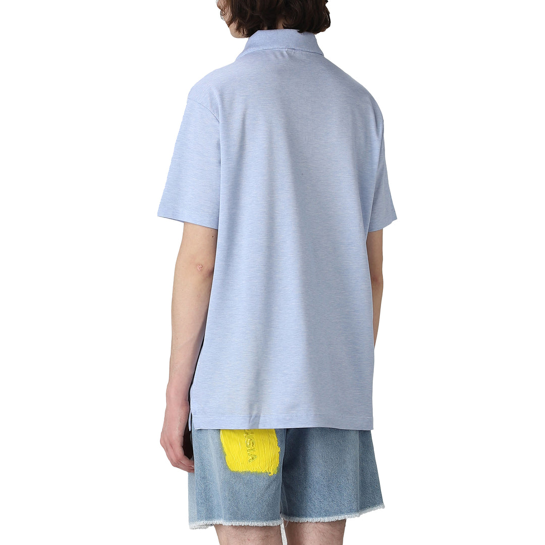 Organic Cotton Dusty Blue Polo - Paul & Shark