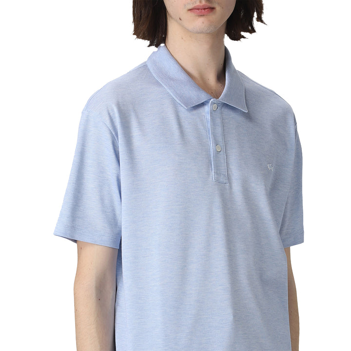 Organic Cotton Dusty Blue Polo - Paul & Shark