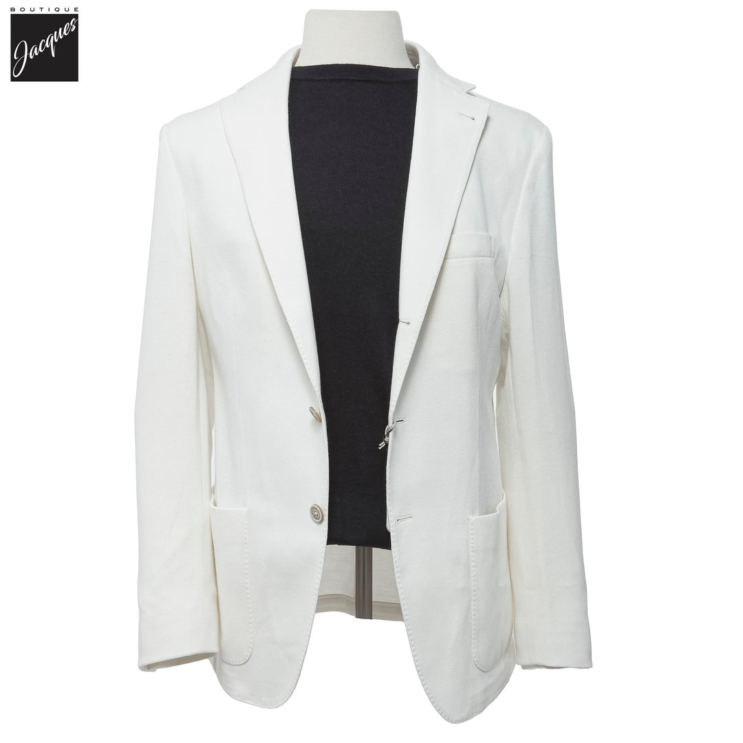White Cotton Hybrid Sport Jacket with Removable Bib - ELEVENTY PLATINUM - Boutique Jacques International